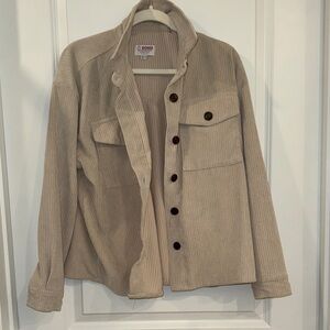 Ci Sono Women's Tan Corduroy Utility Jacket